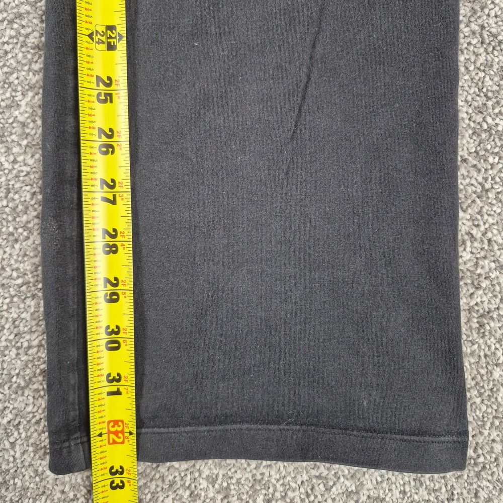 Victoria's Secret PINK Yoga Pants Womens Medium Black Foldover Rhinestone Flare - Picture 8 of 13